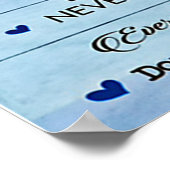 Naar mijn dochter Butterfly Gift, dochter Birthday Poster (Hoek)