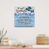 Naar mijn dochter Butterfly Gift, dochter Birthday Poster (Keuken)