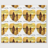 Naar mijn dochter cadeaupapier (Vlak)