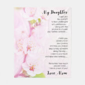 Naar mijn dochter Cft Fleece Deken (Voorkant)