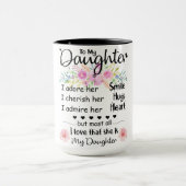 Naar mijn dochter, Daughter Coffe Mok Best Cadeft (Midden)