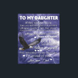 Naar mijn dochter, dochter Birthday Gift, baby Gir Canvas Afdruk<br><div class="desc">Naar mijn dochter,  dochter Birthday Gift,  baby Girl</div>