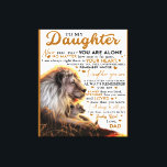 Naar mijn dochter, dochter Birthday Gift, baby Gir Canvas Afdruk<br><div class="desc">Naar mijn dochter,  dochter Birthday Gift,  baby Girl</div>