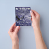 Naar mijn dochter, dochter Birthday Gift, baby Gir Flyer (Hand)