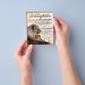 Naar mijn dochter, dochter Birthday Gift, baby Gir Flyer (Hand)