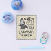 Naar mijn dochter, dochter Birthday Gift, baby Gir Flyer (Enkel)