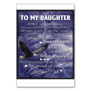 Naar mijn dochter, dochter Birthday Gift, baby Gir Kaart