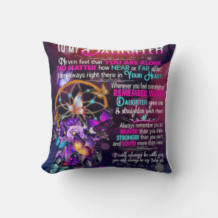 Naar mijn dochter, dochter Birthday Gift, baby Gir Kussen