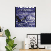 Naar mijn dochter, dochter Birthday Gift, baby Gir Poster (Thuiskantoor)