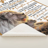 Naar mijn dochter, dochter Birthday Gift, baby Gir Sherpa Deken (3/4)