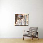 Naar mijn dochter, dochter Birthday Gift, baby Gir Wandkleed (In Situ (horizontaal))