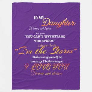 Naar mijn dochter Fleece Blanket Deken