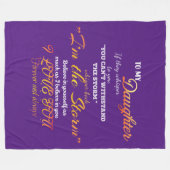 Naar mijn dochter Fleece Blanket Deken (Voorkant (Horizontaal))