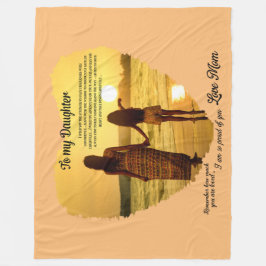 Naar mijn dochter fleece deken