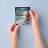 Naar mijn dochter, geschenk voor Kind, brief aan d Flyer (Hand)