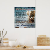 Naar mijn dochter, geschenk voor Kind, brief aan d Poster (Keuken)