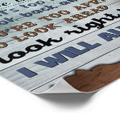 Naar mijn dochter, geschenk voor Kind, brief aan d Poster (Hoek)