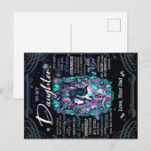 Naar mijn dochter Gift, brief aan dochter van pa Briefkaart (Voorkant / Achterkant)