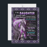Naar mijn dochter Gift, dochter en vader, Wolf Lov Kaart<br><div class="desc">Voor mijn dochter Gift,  Daughter and Dad,  Wolf Lovers - Dit is een prachtig cadeau voor je familie,  je vriend in alle gevallen,  zoals huisopwarming,  verjaardag,  nieuw thuis - Het kan gebruikt worden voor huisdecor,  maak je huis mooier!</div>