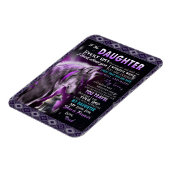 Naar mijn dochter Gift, dochter en vader, Wolf Lov Magneet (Linkerzijde)