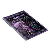 Naar mijn dochter Gift, dochter en vader, Wolf Lov Notitieboek (Rechterzijde)