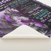 Naar mijn dochter Gift, dochter en vader, Wolf Lov Sherpa Deken (3/4)