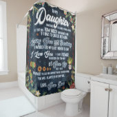 Naar mijn dochter Gift, kerstbrief aan dochter Douchegordijn (In situ)