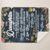 Naar mijn dochter Gift, kerstbrief aan dochter Sherpa Deken (Voorkant (horizontaal))