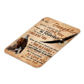 Naar mijn dochter Gift, pa en dochter, Eagle Lover Magneet (Linkerzijde)