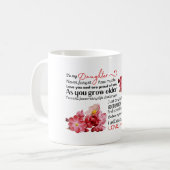 Naar mijn dochter/hou van je moeder. koffiemok (Voorkant links)