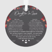 Naar mijn dochter in de wet ornament (achterkant)