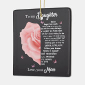 Naar mijn dochter keramische versiering keramisch ornament (Links)