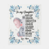 Naar mijn dochter- liefde, mam fleece deken (Voorkant)