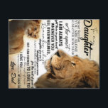 Naar mijn dochter Lion Family Gift, dochter Birthd Briefkaart<br><div class="desc">Naar mijn dochter Lion Family Gift,  dochter Birthday</div>