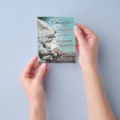 Naar mijn dochter Lion Family Gift, dochter Birthd Flyer (Hand)