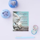 Naar mijn dochter Lion Family Gift, dochter Birthd Flyer (Enkel)