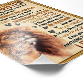 Naar mijn dochter Lion Family Gift, dochter Birthd Foto Afdruk (Hoek)
