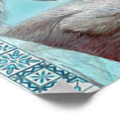 Naar mijn dochter Lion Family Gift, dochter Birthd Poster (Hoek)