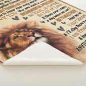 Naar mijn dochter Lion Family Gift, dochter Birthd Sherpa Deken (3/4)