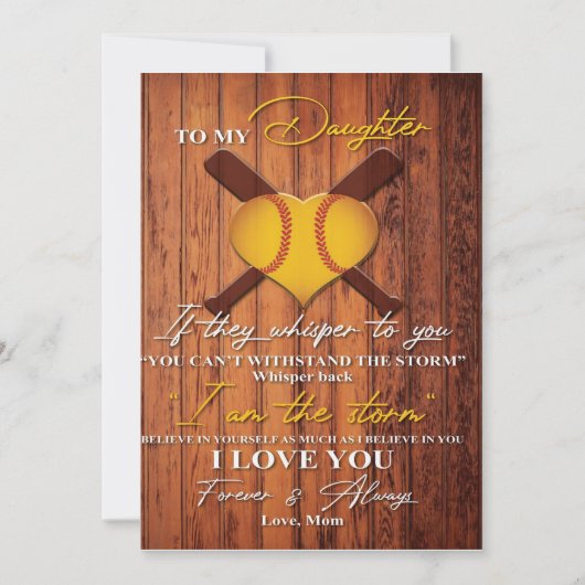 Naar mijn dochter | Naar mijn dochter sturen Feestdagenkaart (Voorkant)