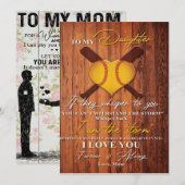 Naar mijn dochter | Naar mijn dochter sturen Feestdagenkaart (Voorkant / Achterkant)