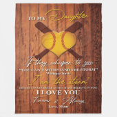 Naar mijn dochter | Naar mijn dochter sturen Fleece Deken (Voorkant)