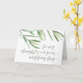 Naar mijn dochter op je trouwdag kaart (Gele Bloem)