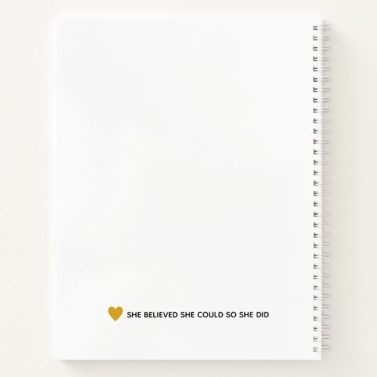 Naar mijn dochter zoals je Afstuderen Notitieboek (Achterkant)