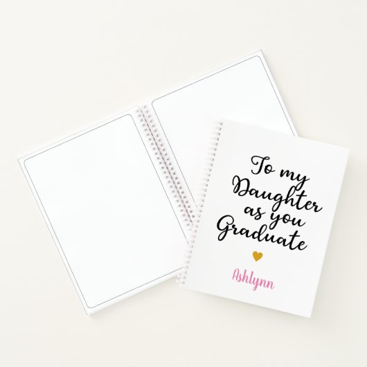 Naar mijn dochter zoals je Afstuderen Notitieboek (Binnen)