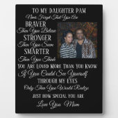 Naar mijn dochter, zoon, zuster, broer, enz. fotoplaat (Voorkant)