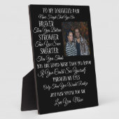 Naar mijn dochter, zoon, zuster, broer, enz. fotoplaat (Zijkant)