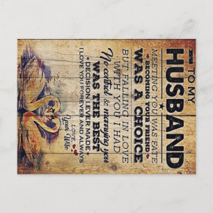 Naar mijn echtgenoot Decor   CADEAU JUBILEUM Aankondigingskaart