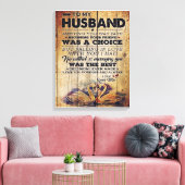Naar mijn echtgenoot Decor | CADEAU JUBILEUM Canvas Afdruk (Insitu (Woonkamer))