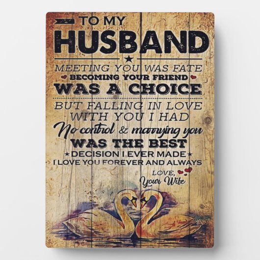 Naar mijn echtgenoot Decor | CADEAU JUBILEUM Fotoplaat (voorkant)